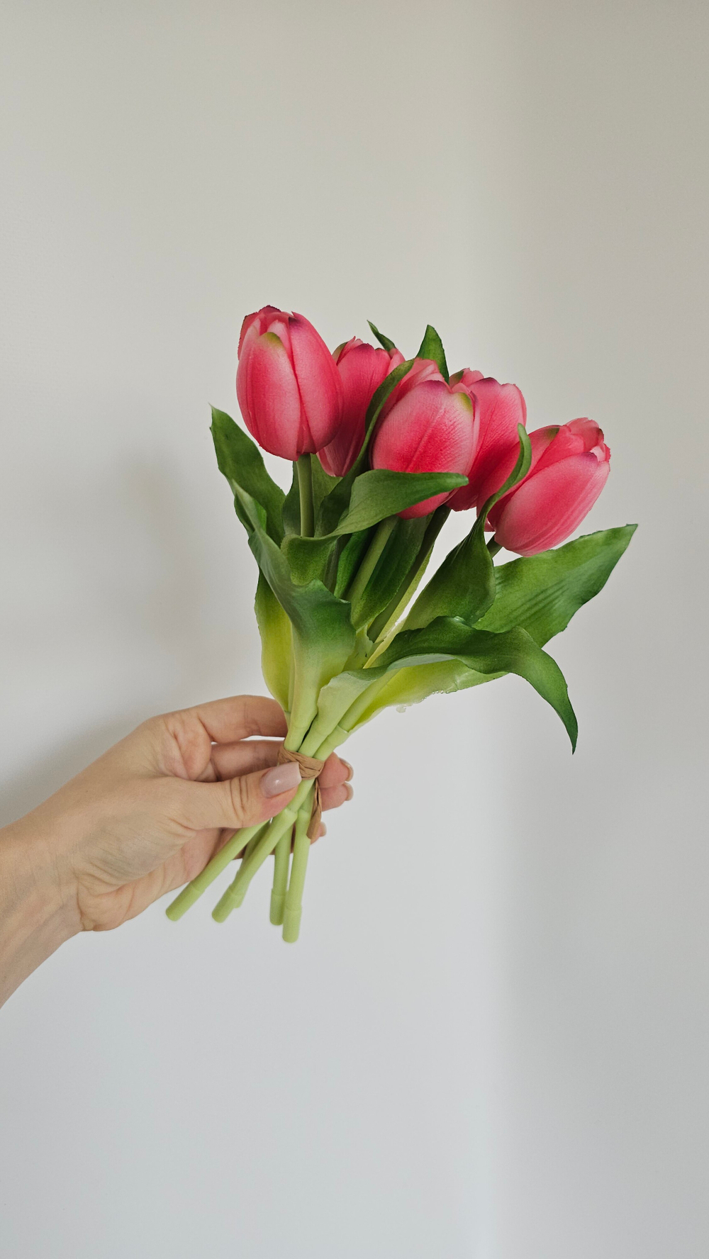 Тюльпаны 28 см 5 цветов / Арт 2504