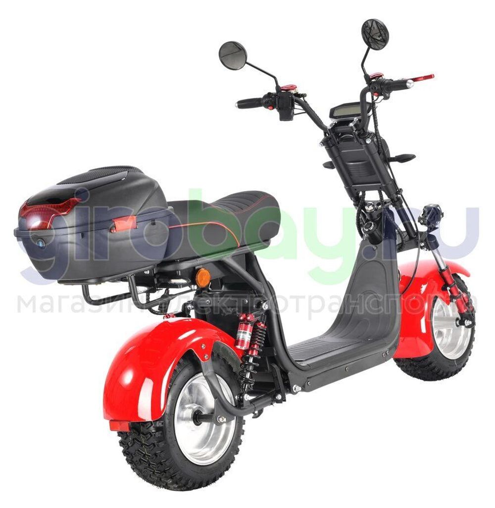 Электроскутер CityCoco WHITE SIBERIA PRO 2500w (Красный) фото 5 фото №10