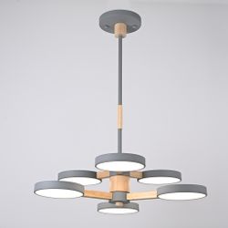 Люстра на штанге TURNA DBL L6 Gray