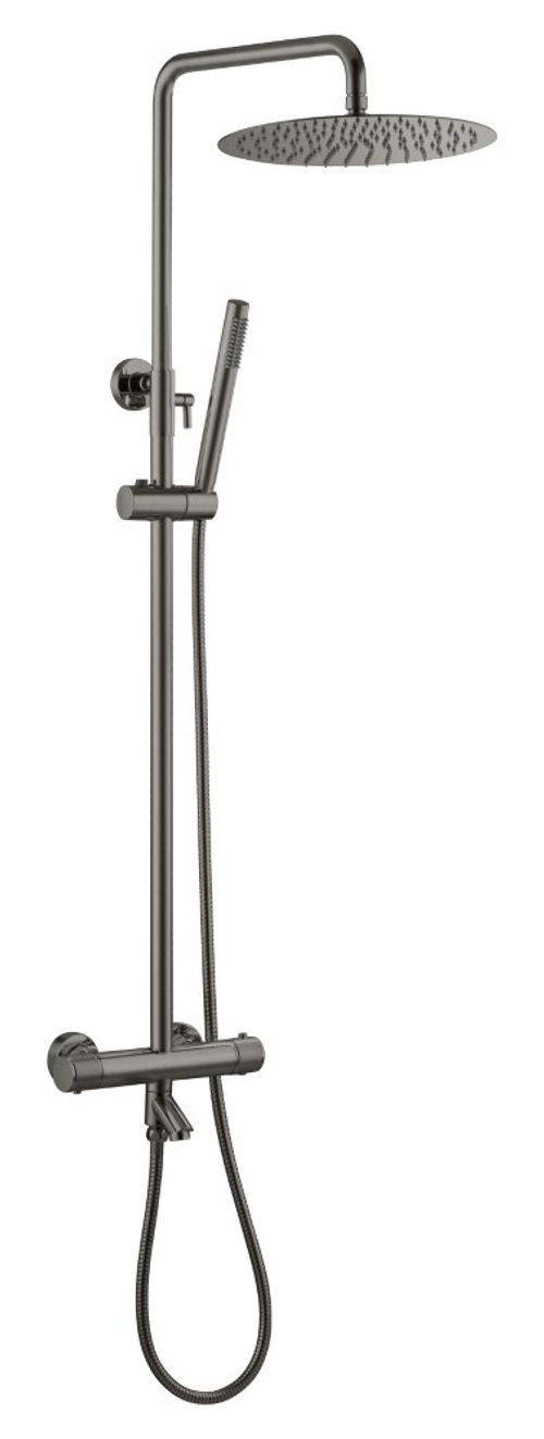 Boheme Стойка для душа c термостатом UNO Gun Metal