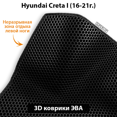 Передние автомобильные коврики ЭВА для Hyundai Creta I (16-21г.)