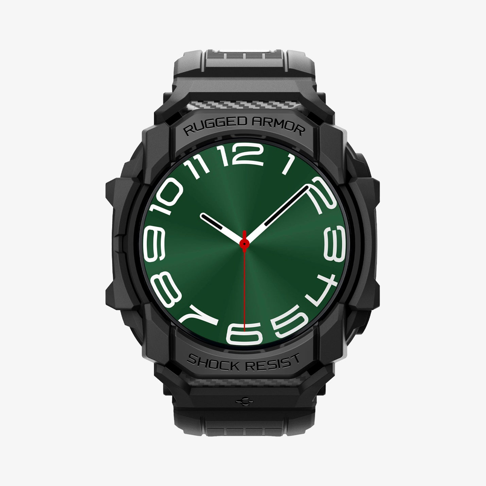 Ремешок+чехол Spigen RUGGED ARMOR ”PRO” SAMSUNG GALAXY WATCH ULTRA (47 MM) MATTE BLACK