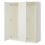 Распашной шкаф PAX FORSAND IKEA (белый)  150*50*260