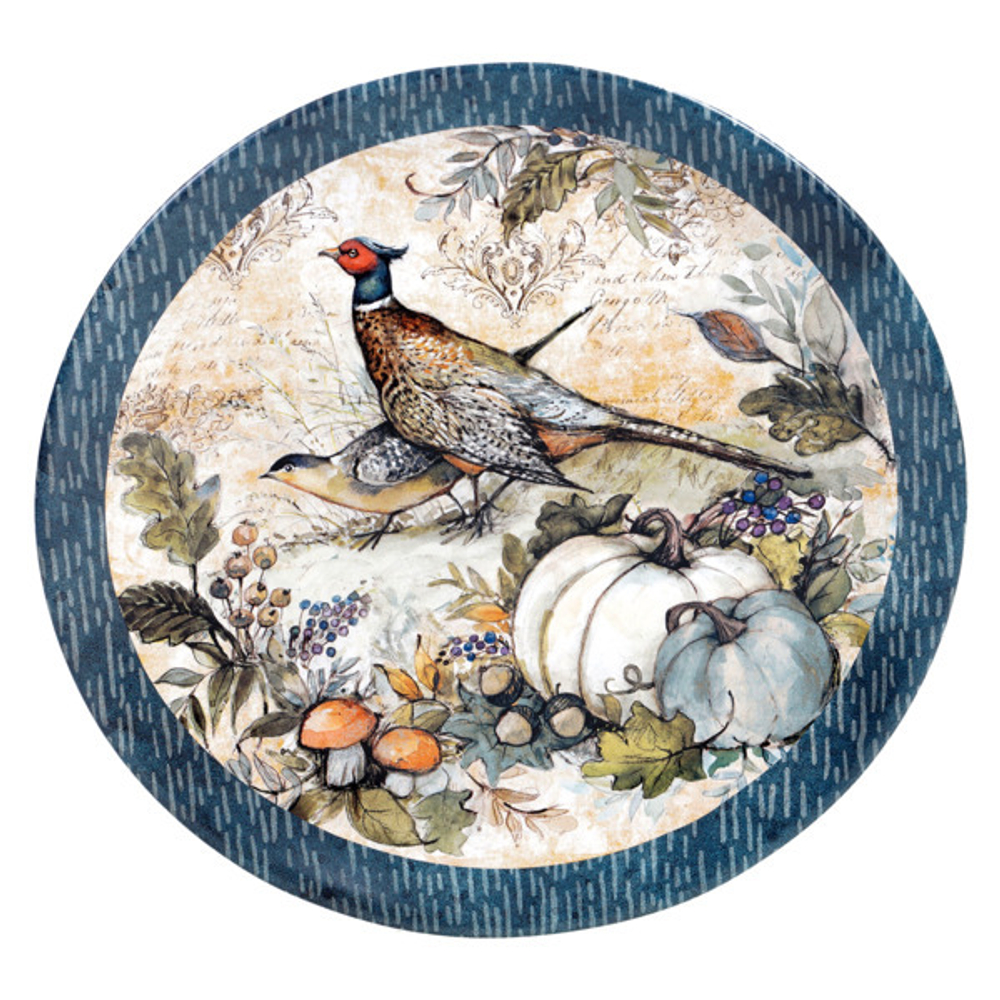 Блюдо 33см Certified Int. Осенняя пора Фазаны