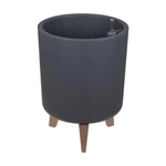 Кашпо на ножках высокое ФЛОРИАН 19л с автополивом графитовый