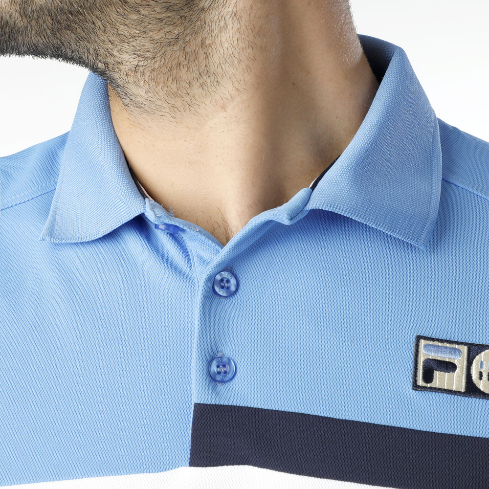 Мужское теннисное поло Fila Louie Polo Men - Light Blue