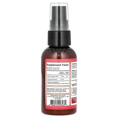 Divine Health, NANO глутатион, малина, 60 мл (2 жидк. унции)