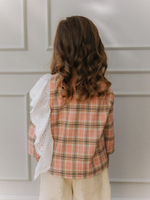 Рубашка с воланом, Розовый