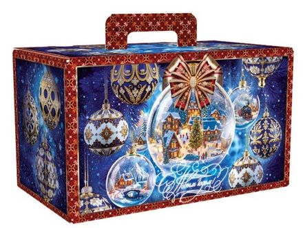 Подарочная коробка для конфет "Фаберже" 1000гр (1/60шт)