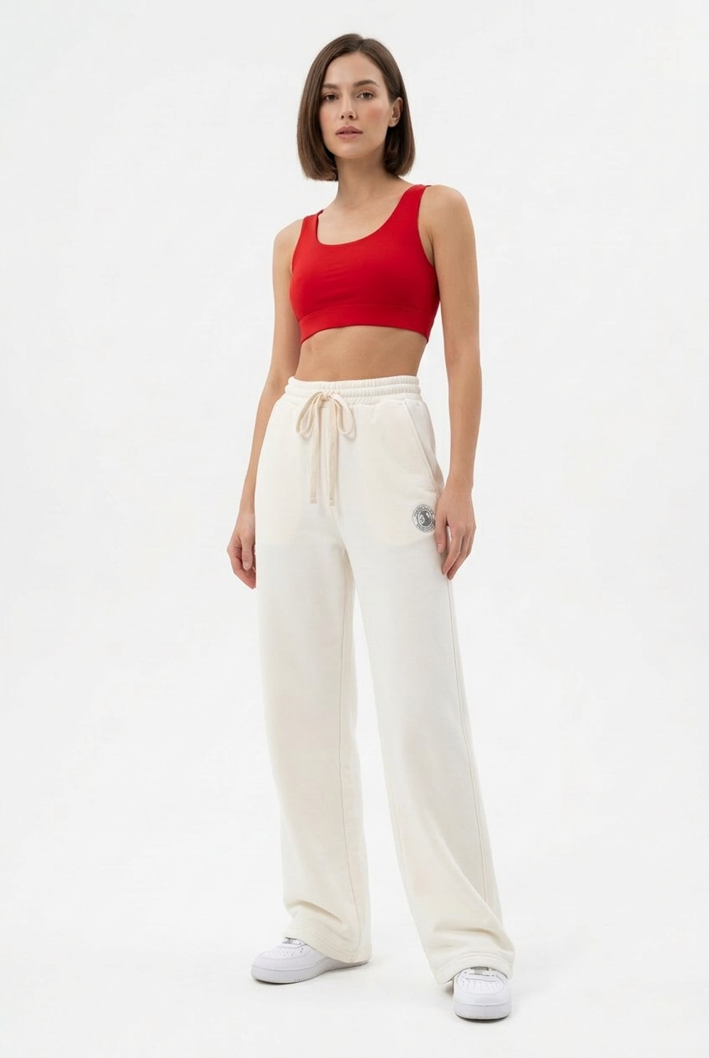 Брюки молочные спортшик весенняя коллекция