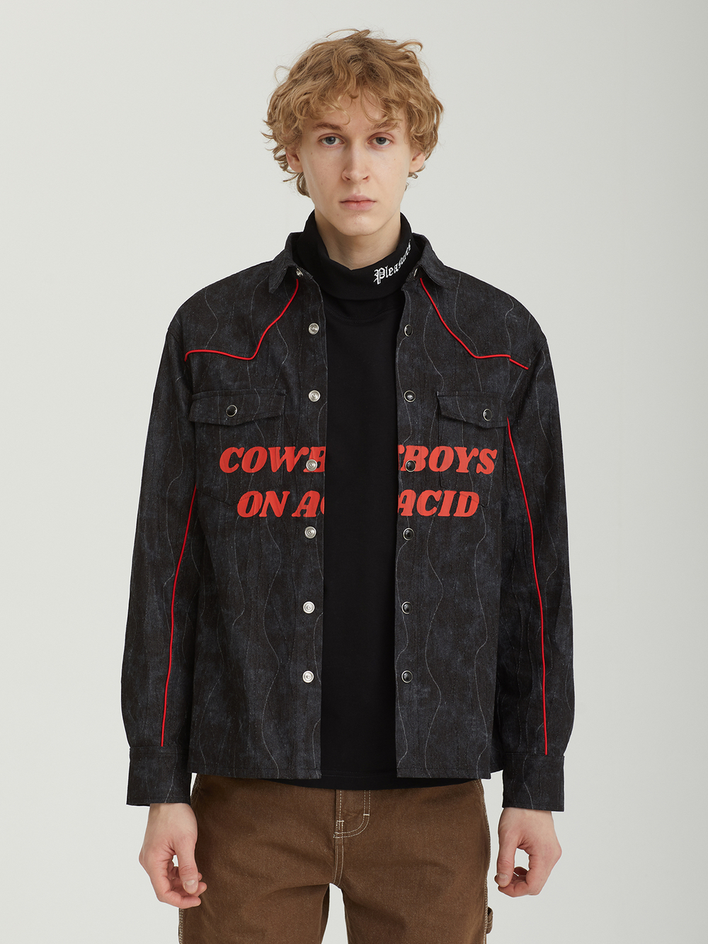 Мужская Рубашка Acid Cowboy Denim