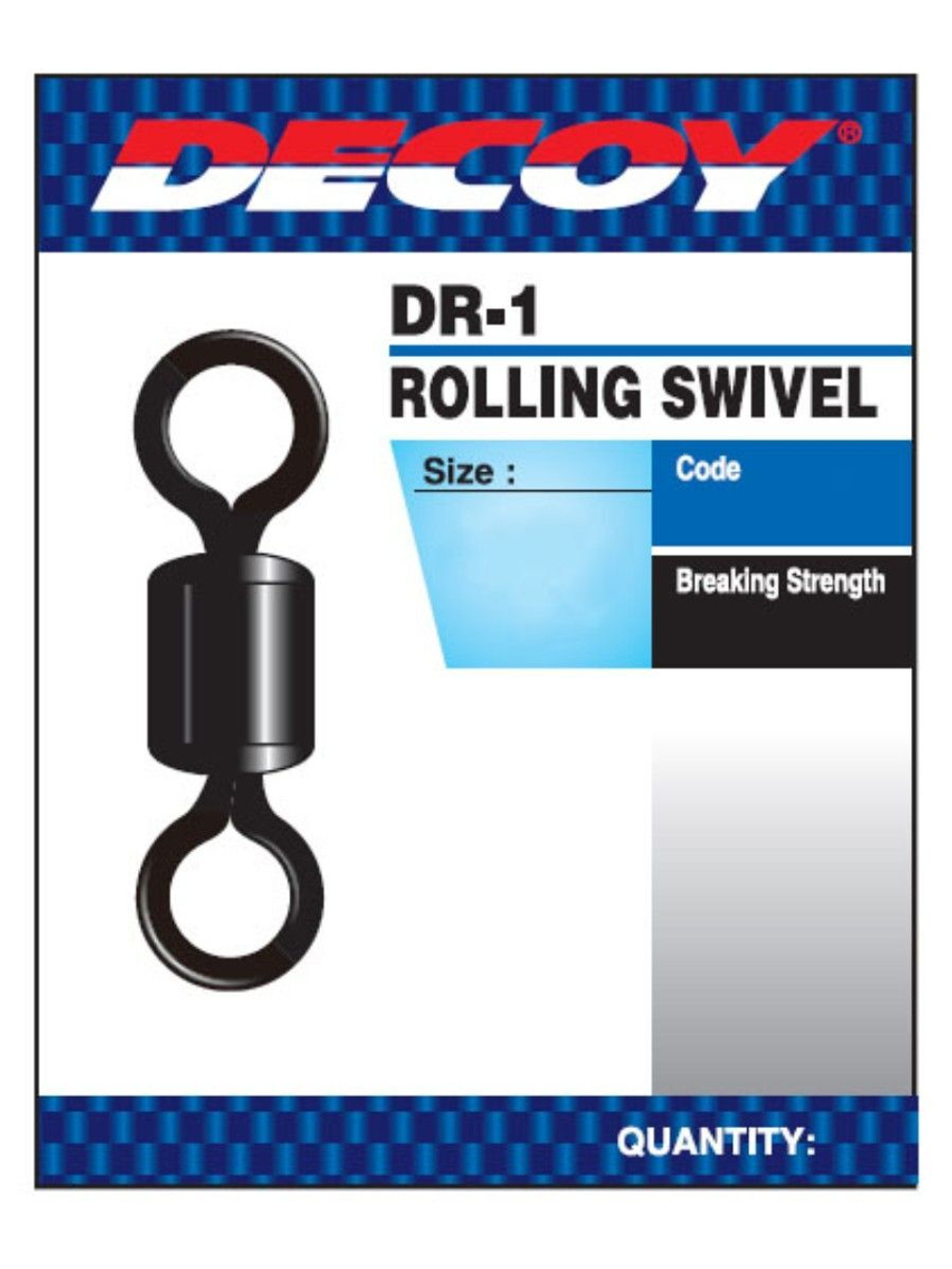 Застежка для рыбалки Decoy DR-1 Rolling Swivel #5 (в упаковке 15 штук)