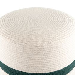 Пуф Andrin, светло-бежевый/зеленый