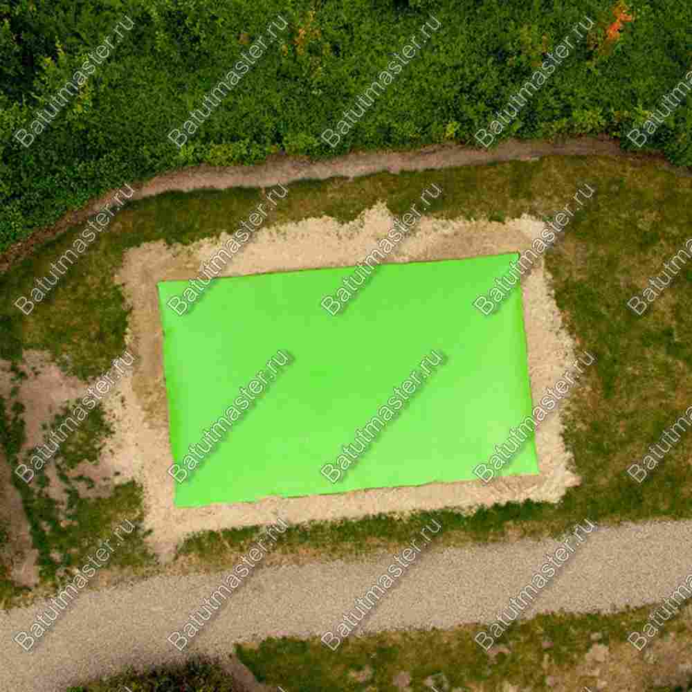 Надувная подушка для установки в грунт «Зелёная долина», 20×10×2,5 м