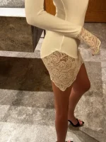 Платье CHARM, Молочный