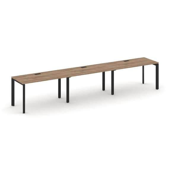 Style Project Рабочая станция односторонняя SN-59P.ORS-034 Дуб Табак/Металл Черный/Черный Заглушка 4