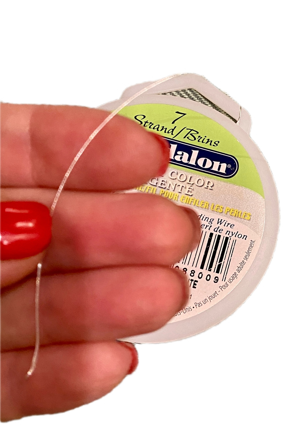 Проволока для нанизания бусин (сатиновая нить, ланка) 1 боб-9,2 м США