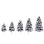 Елка «Заснеженная принцесса» 150 см, ПВХ, леска, резина с белым напылением (559 веток)