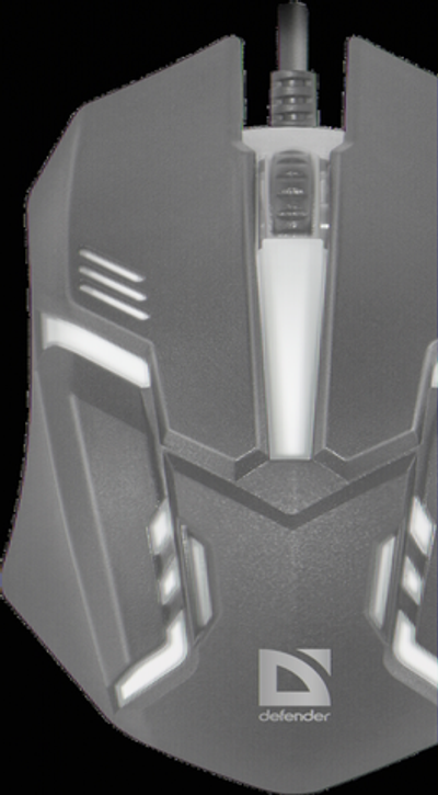 Мышь проводная Defender MB-550 7 цветов Black