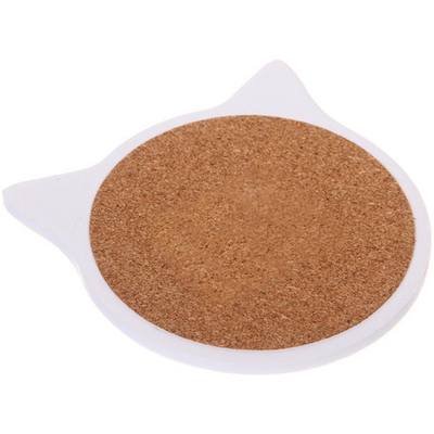 Подставка керамическая 10*11 см «Котики» С птичкой