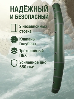 Пакрафт Эскимос 300 М Двухсекционный + 14 рымов