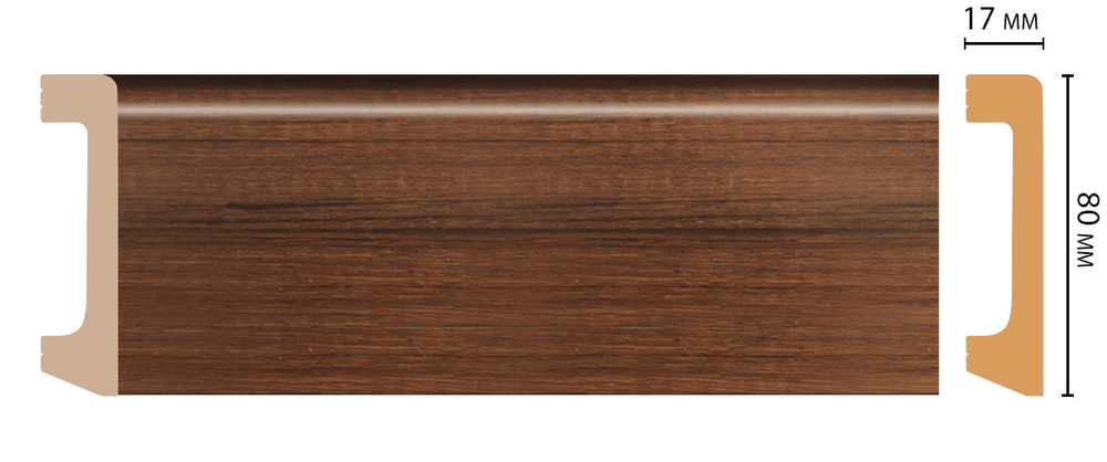 Плинтус DECOMASTER D235-74/20 (80*17*2400 мм)