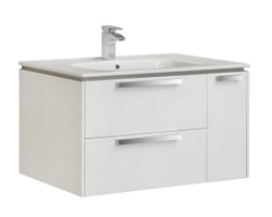 Тумба под раковину Roca LAGO 80, белый глянец