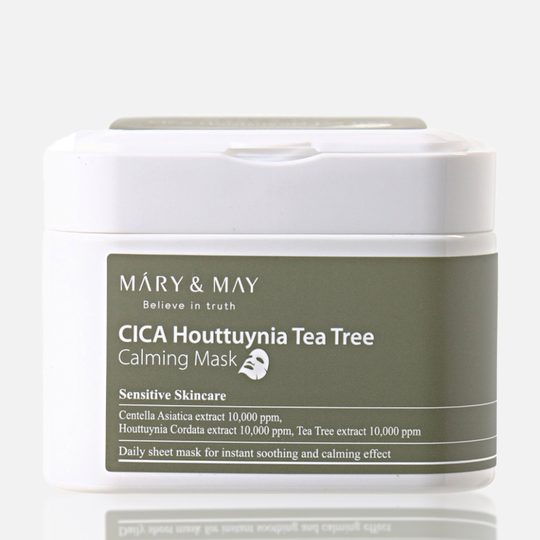 Набор тканевых масок успокаивающих Mary&May Cica Houttuynia Tea Tree Calming Mask