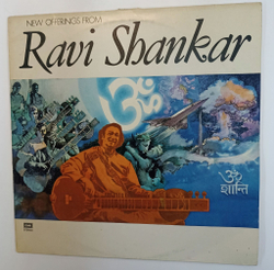 Винтажная виниловая пластинка LP Ravi Shankar New Offerings From Ravi Shankar (Индия 1984)