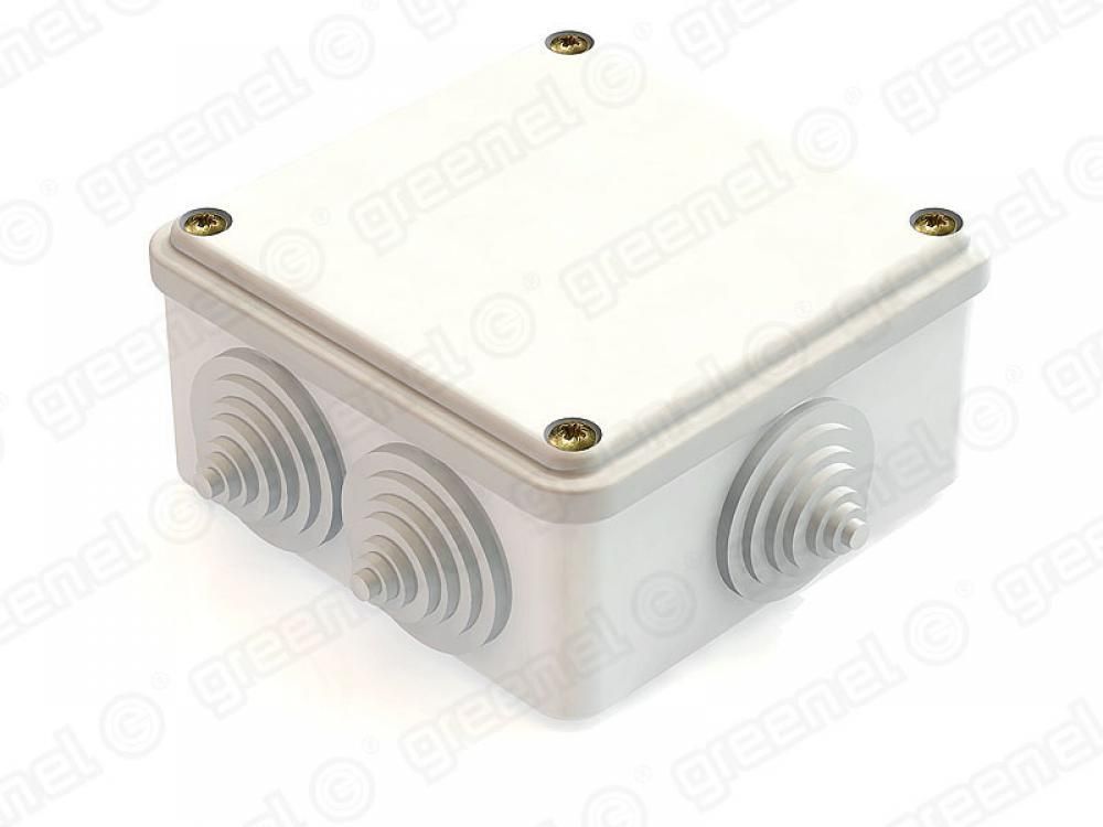 Короб распределительный Greenel ОП 100х100х45мм JP44 GE41231-01 белый