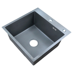 Мойка AZARIO кухонная NICOLE 500х500х220 нерж серая 0542