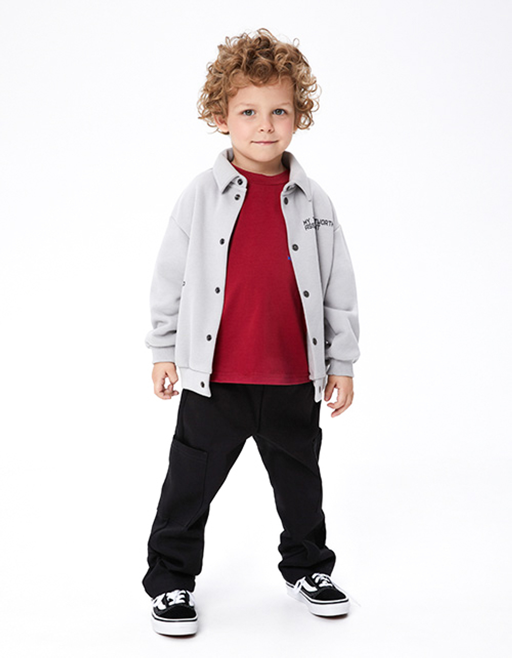 Костюм для мальчика (серый/чёрный)