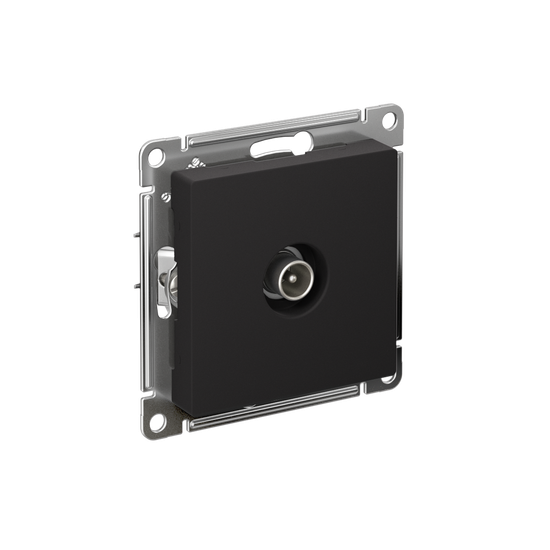 Розетка телевизионная TV AtlasDesign коннектор механизм карбон SE ATN001093