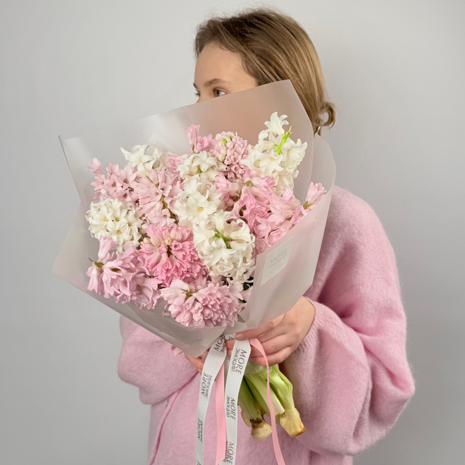 Монобукет из гиацинтов “Нежный аромат”