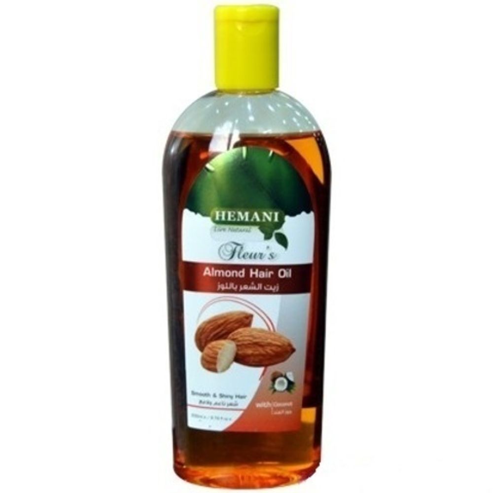 Масло для волос Hemani Almond Hair Oil Миндальное 200 мл