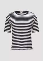 Полосатая рубашка из хлопкового джерси с длинными рукавами s.Oliver