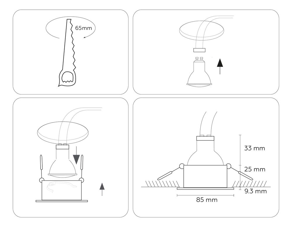 Ambrella Светильник встраиваемый IP44 с высокой степенью пылевлагозащиты IP Protect TN1181