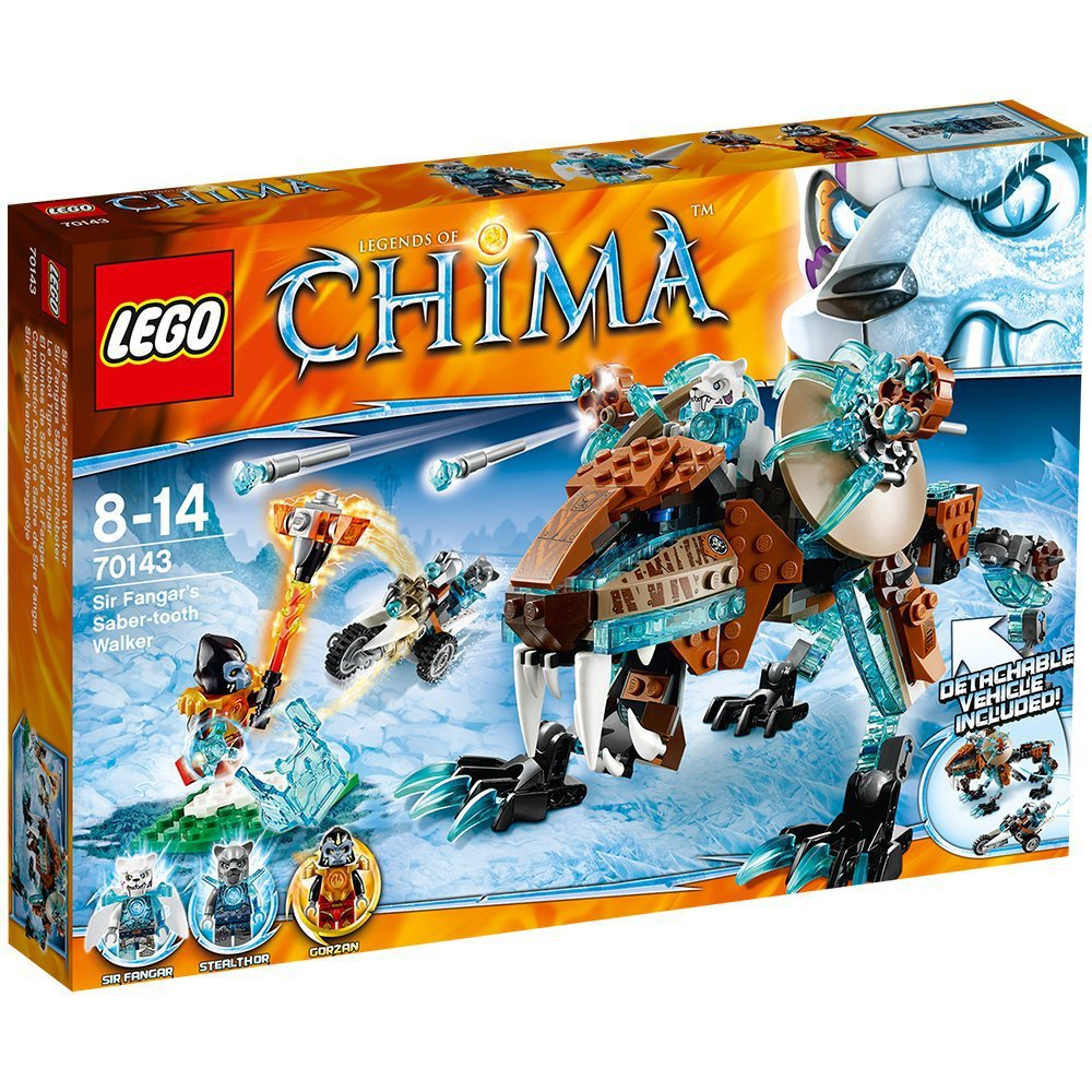 LEGO Chima: Саблезубый шагающий робот Сэра Фангара 70143 — Sir Fangar's Sabre-Tooth Walker — Лего Чима