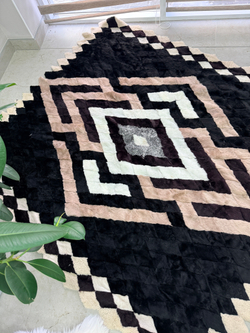 Покрывало меховое ковер из шкуры овчины