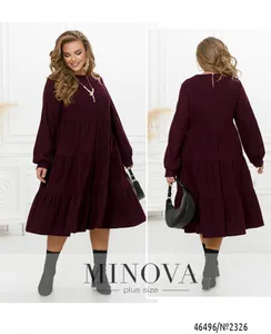 Платье 2326-бордо Minova