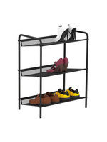 ПОДСТАВКА Д/ОБУВИ ЗМИ ЖЕНЕВА-13 ЧЕРНЫЙ 3-Х ПОЛОЧНАЯ Ж13Ч