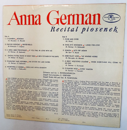 Anna German Recital Piosenek (Poland 1967)
