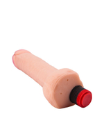 Реалистичный по форме и на ощупь вибратор - 27,2 см. (Цвет: телесный)