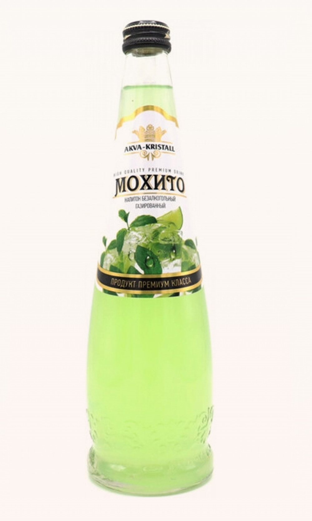 Напиток безалкогольный газированный Аква Кристалл Мохито Лайм, 0,5 л.
