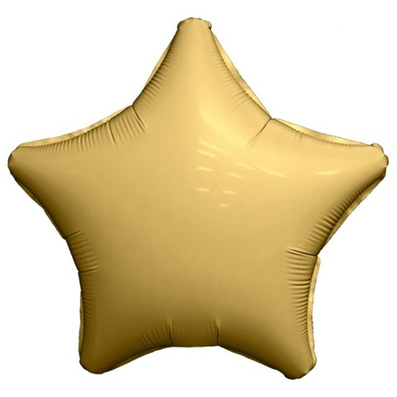 Шар Agura звезда 18" сатин золото #757284