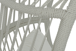 "Севилья" кресло-кокон из искусственного ротанга, цвет светло-серый