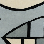 Ковер шерстяной ручной работы с принтом "Гармония тайги", 200х280 см