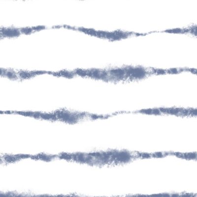 Абстрактный принт акварельные синие полоски