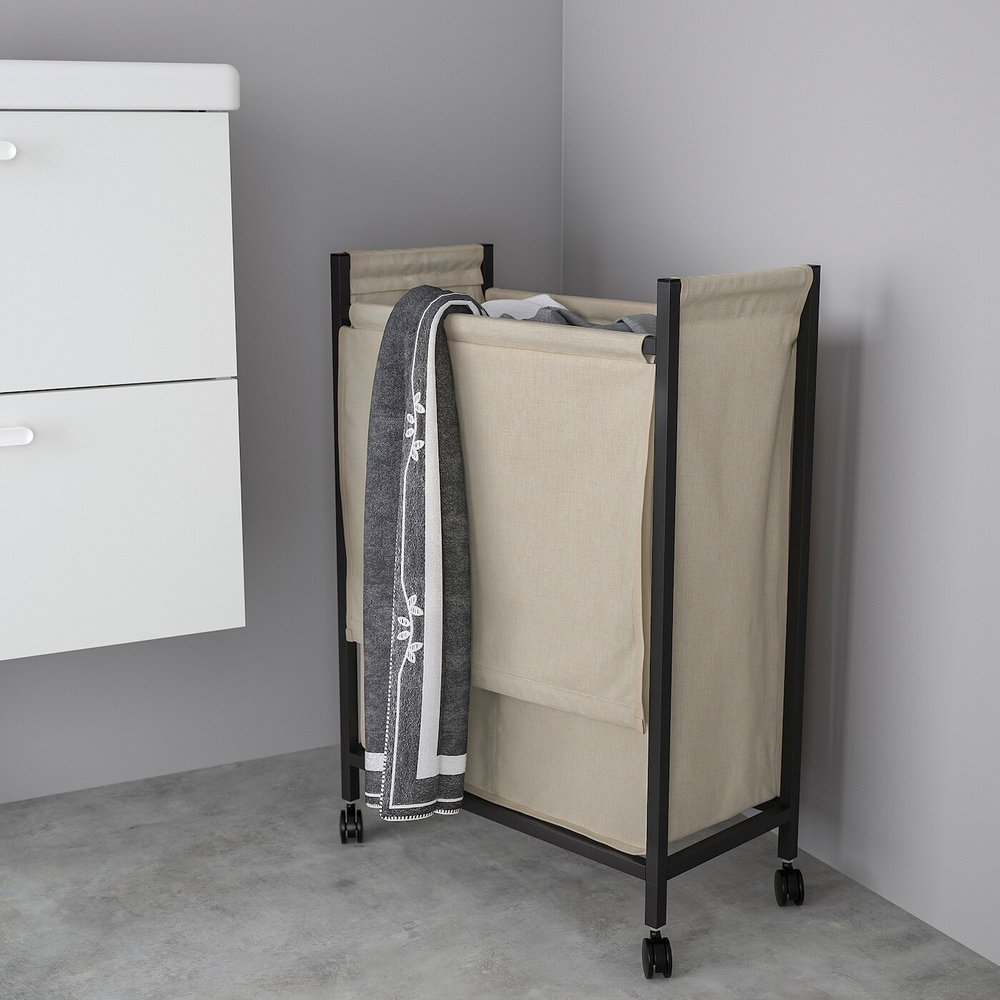 IKEA ENHET  (ИКЕА ЕНХЕТ)  -  Тележка для белья, антрацит, 80 л