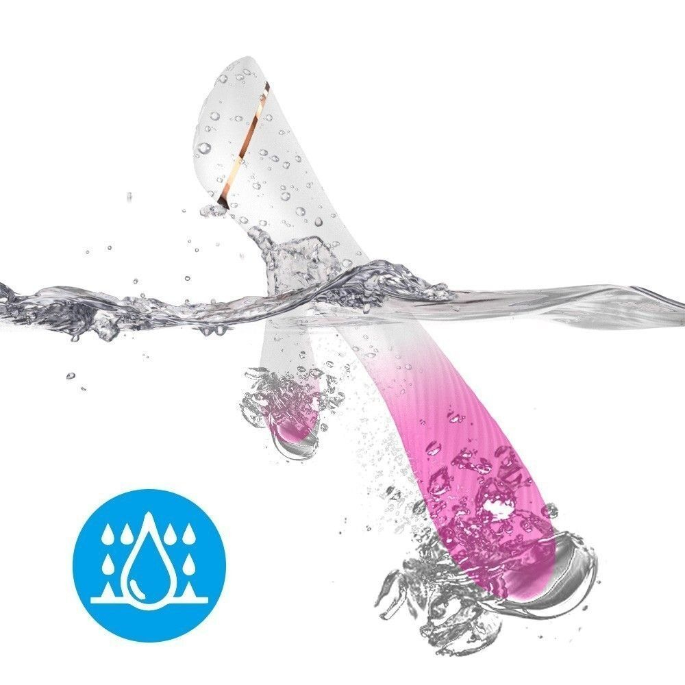 Вибромассажер-кролик Silicone Toys USK-V25, 20,5 см, 9 режимов